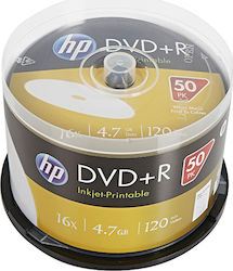 HP Beschreibbare DVD+R 4,7GB 50 Stück