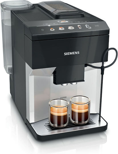 Siemens Eq.500 Αυτόματη Μηχανή Espresso 1500W Πίεσης 15bar με Μύλο Άλεσης Μαύρη TP511D01