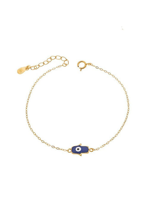 Senza Bracelet with design Eye made of Silver Gold Plated