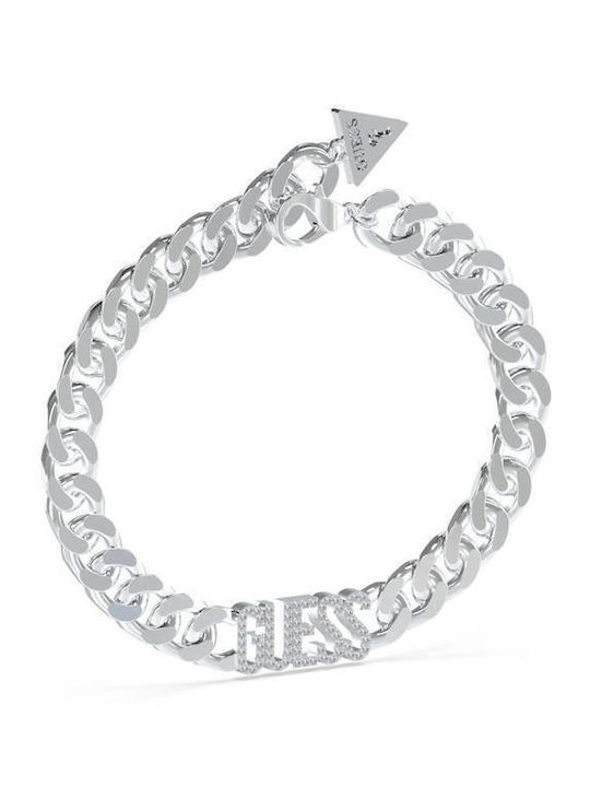 Guess Women's Chain Bracelet Made of Stainless Steel with Zircon 21cm