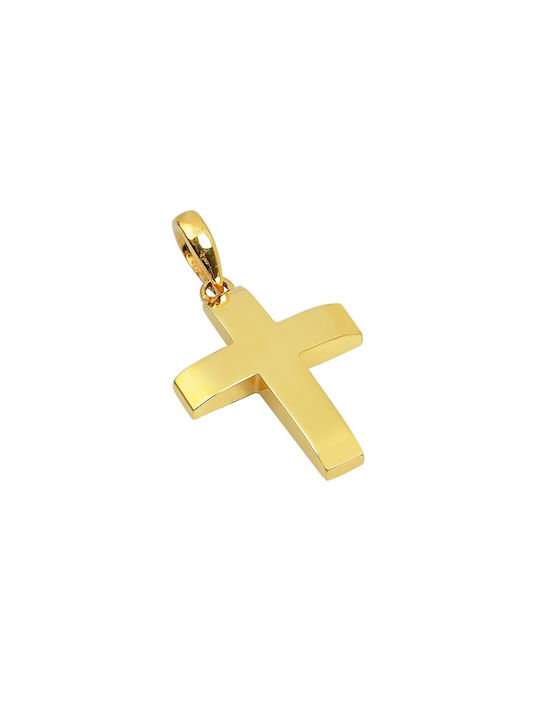 Herren Gold Kreuz 14K