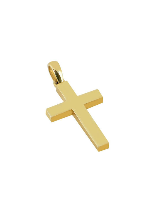 Herren Gold Kreuz 14K