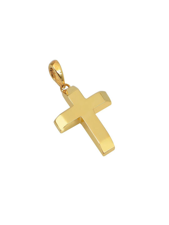 Herren Gold Kreuz 14K