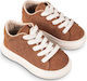 Babywalker Βαπτιστικά Δερμάτινα Sneakers Camel