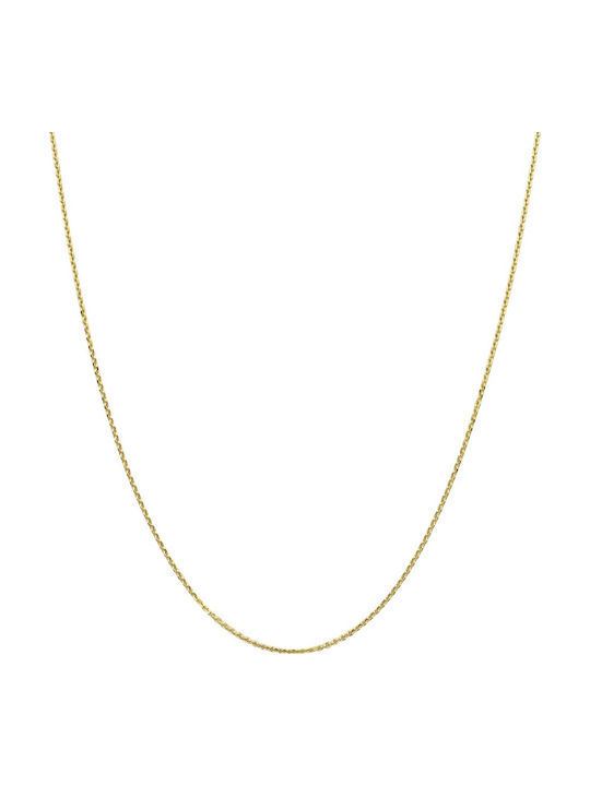 Mv Preziosa Damen Goldene Kette Nacken 14K Länge 50cm