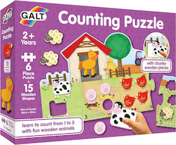 Παιδικό Puzzle Σφηνώματα Farm για 2+ Ετών 6pcs Galt Toys