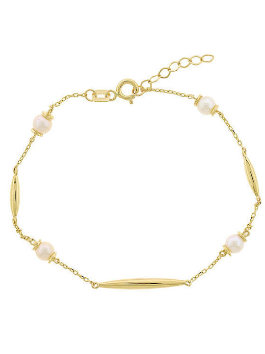 SAVVIDIS bracelet in 14K gold with pearl