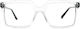 Exess Transparent Plastic Eyeglass Frame EX660 1859