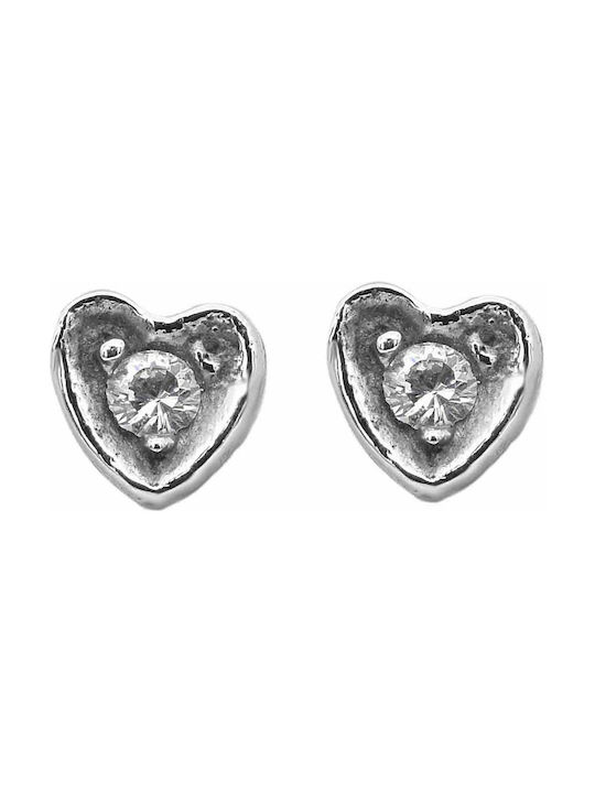 Earrings Hearts Silver 925