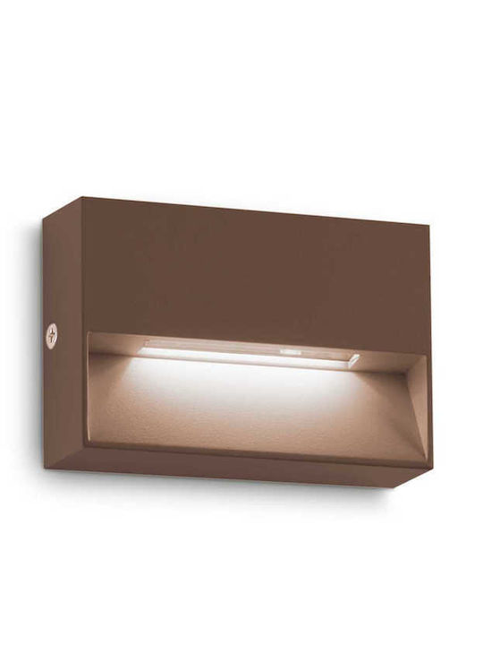 Ideal Lux Επιτοίχιο Εξωτερικό Φωτιστικό IP65 10x3x6.5εκ.