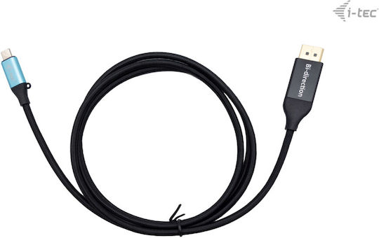 i-tec Video Cable USB Type-C Male to DisplayPort Black 1.5m