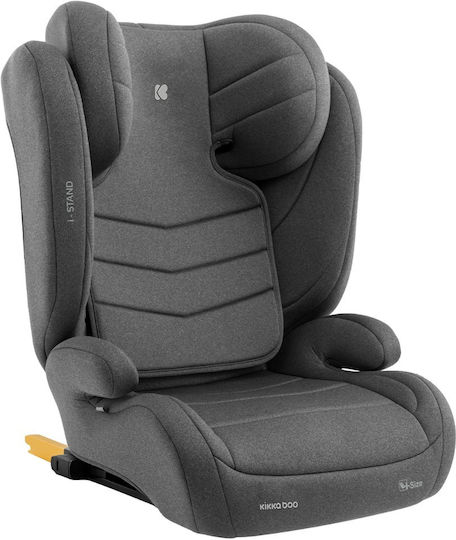 Kikka Boo I-Stand Καθισματάκι Αυτοκινήτου High-back Booster i-Size με Isofix Dark Grey