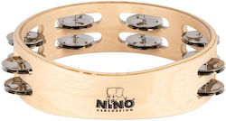 Nino Percussion Wooden Hand Tambourine