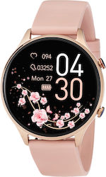 3Guys 3GW5092 44mm Smartwatch με Παλμογράφο (Ροζ)