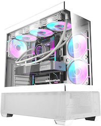 Darkflash DS900 AIR + ARGB Fans Gaming Midi Tower με Πλαϊνό Παράθυρο