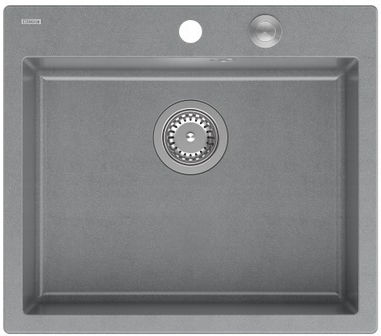 GraniteQ Morgan 110 Ένθετος Νεροχύτης Inox Μ57xΠ50cm Γκρι