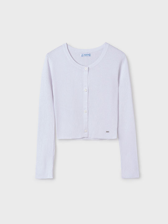 Mayoral Kids Cardigan Knitted White