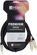 Hilec 3.5mm Male To 2x RCA Male Black 3m Audio Cable CLPROmJs2RCA/3