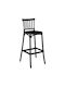 Bar Stool for Outdoor Space Polypropylene Windsor Black 49x46x103cm E400,2