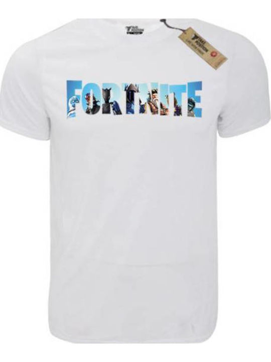 Takeposition T-Cool Tricou Fortnite Alb Lovitura tunetului