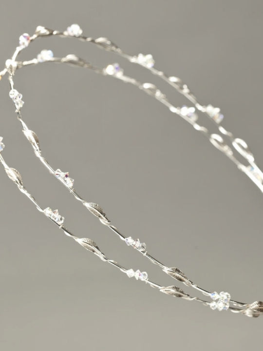 Silver Plated Wedding Crowns Κλασσικά