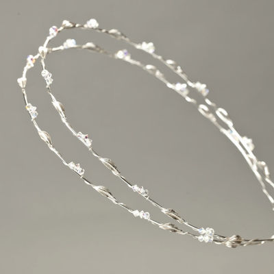 Silver Plated Wedding Crowns Κλασσικά