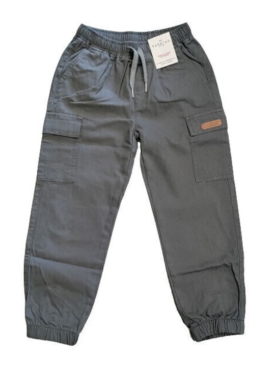 Kids' Cargo Fabric Pants dark gray