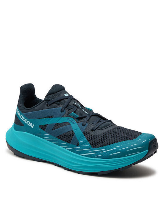 Salomon Ultra Flow Ανδρικά Αθλητικά Παπούτσια Trail Running Carbon / Tahitian Tide / Deep Dive