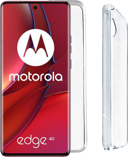 Volte-Tel Slimcolor Air Umschlag Rückseite Silikon Transparent (Motorola Edge 40)