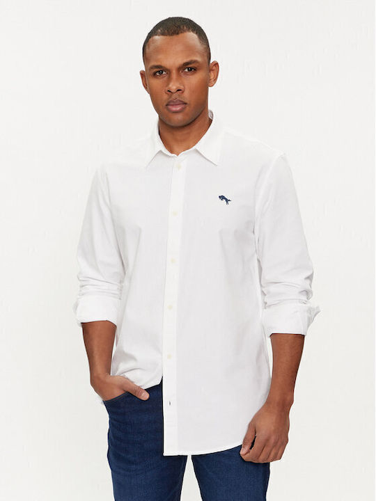 Wrangler Men's Shirt Long Sleeve White