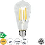 GloboStar LED Bulbs for Socket E27 and Shape ST64 Warm White 1470lm Dimmable 1pcs
