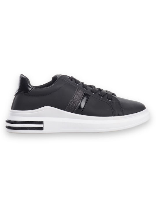 Famous Shoes Damen Sneakers Schwarz