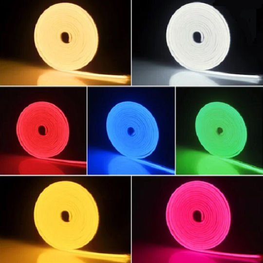 LED Лента 12V Жълто Светлина 5м Неон Флекс