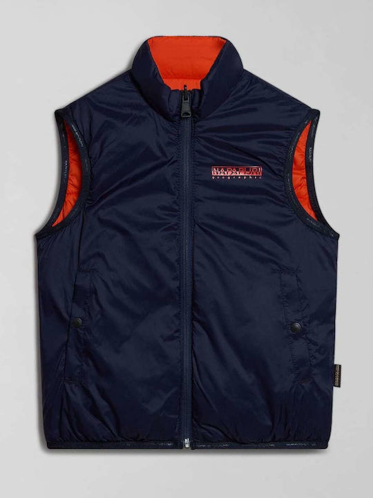Asantafe 1 Kids Casual Sleeveless Double Sided Navy Blue Jacket