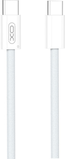 XO Pd USB 2.0 Кабел USB-C Мъжки - USB-C 60W Захранване (PD) Бял 1.5м NB-Q260B