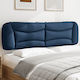 vidaXL Fabric Bed Headboard Cushion Blue 180x48cm