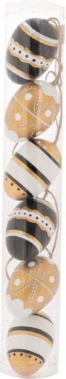 Iliadis Oster Ei Kunststoff Gold 125x35x35cm Set 6Stücke