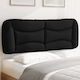 vidaXL Stoff-Kopfstütze Für Bett Schwarz 140x48cm