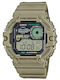 Casio Collection Digital Men's Watch 49mm Chronograph Battery with Beige Rubber Strap