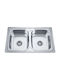 Inter Ceramic Ick 8050 S Ένθετος Νεροχύτης από Συνθετικό Γρανίτη Μ80xΠ50cm Ασημί