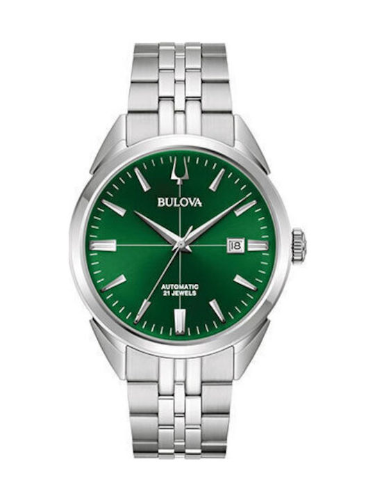 Bulova Sutton Ρολόι Αυτόματο με Μεταλλικό Μπρασελέ