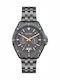 Breeze Men's Watch Battery with Gray Metal Bracelet