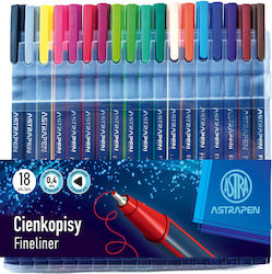 Astra Zeichenstifte 0.4mm Set 18 Farben