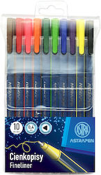 Astra Zeichenstifte 0.4mm Set 10 Farben