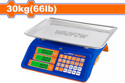 Wadfow Electronic Commercial Scale with Maximum Weight Capacity of 30kg and Division 2gr