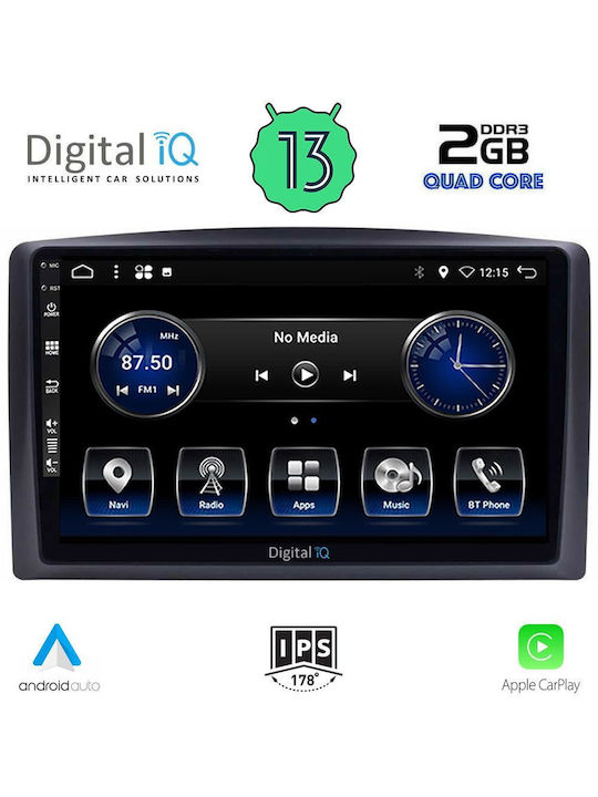 Digital IQ Car-Audiosystem für Mercedes-Benz Vito / Viano 2015-2022 (Bluetooth/USB/AUX/WiFi/GPS/Apple-Carplay/Android-Auto) mit Touchscreen 10"