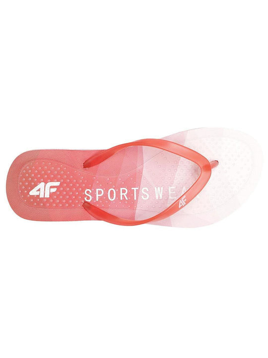 4F Frauen Flip Flops in Rot Farbe