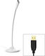 KTV Μικρόφωνο USB Gooseneck σε Λευκό Χρώμα