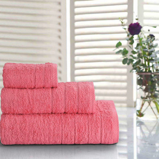 Casa Colori Πετσέτα Προσώπου 50x90εκ. Coral Βάρους 550gr/m²