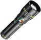 Spider Wiederaufladbar Taschenlampe LED IP65 mit maximaler Helligkeit 15000lm Schwarz